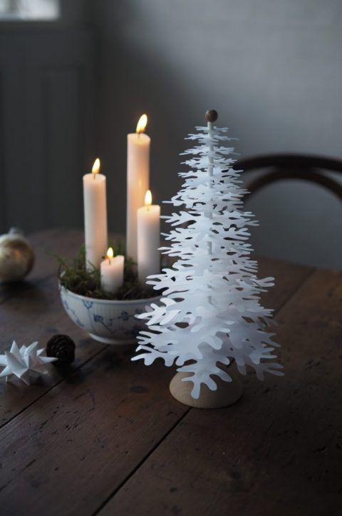 velas natal escandivo decoracao natalina minimalista nordica folhagens simples christmas decoration candles